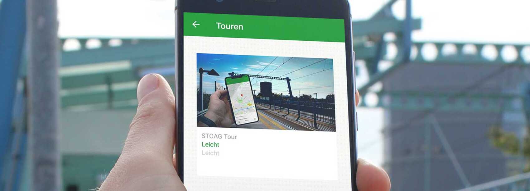 Geocaching STOAG Tour auf Smartphone