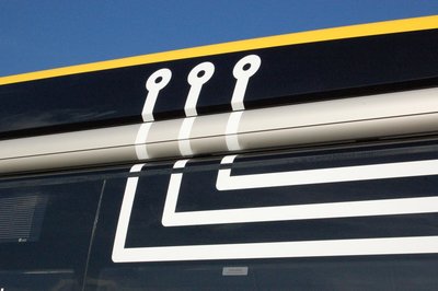 Hybrid sticker on STOAG vehicle
