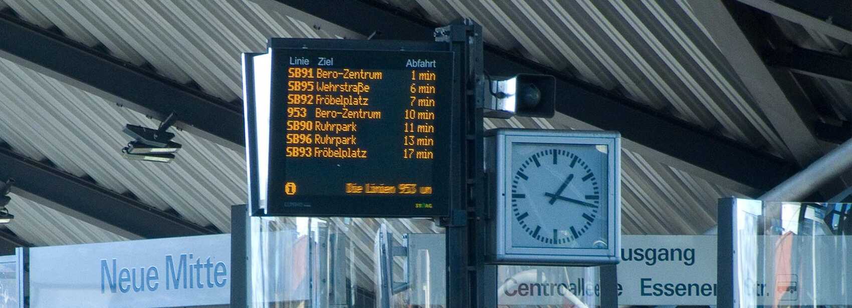 Dynamische Fahrgastinformation der STOAG