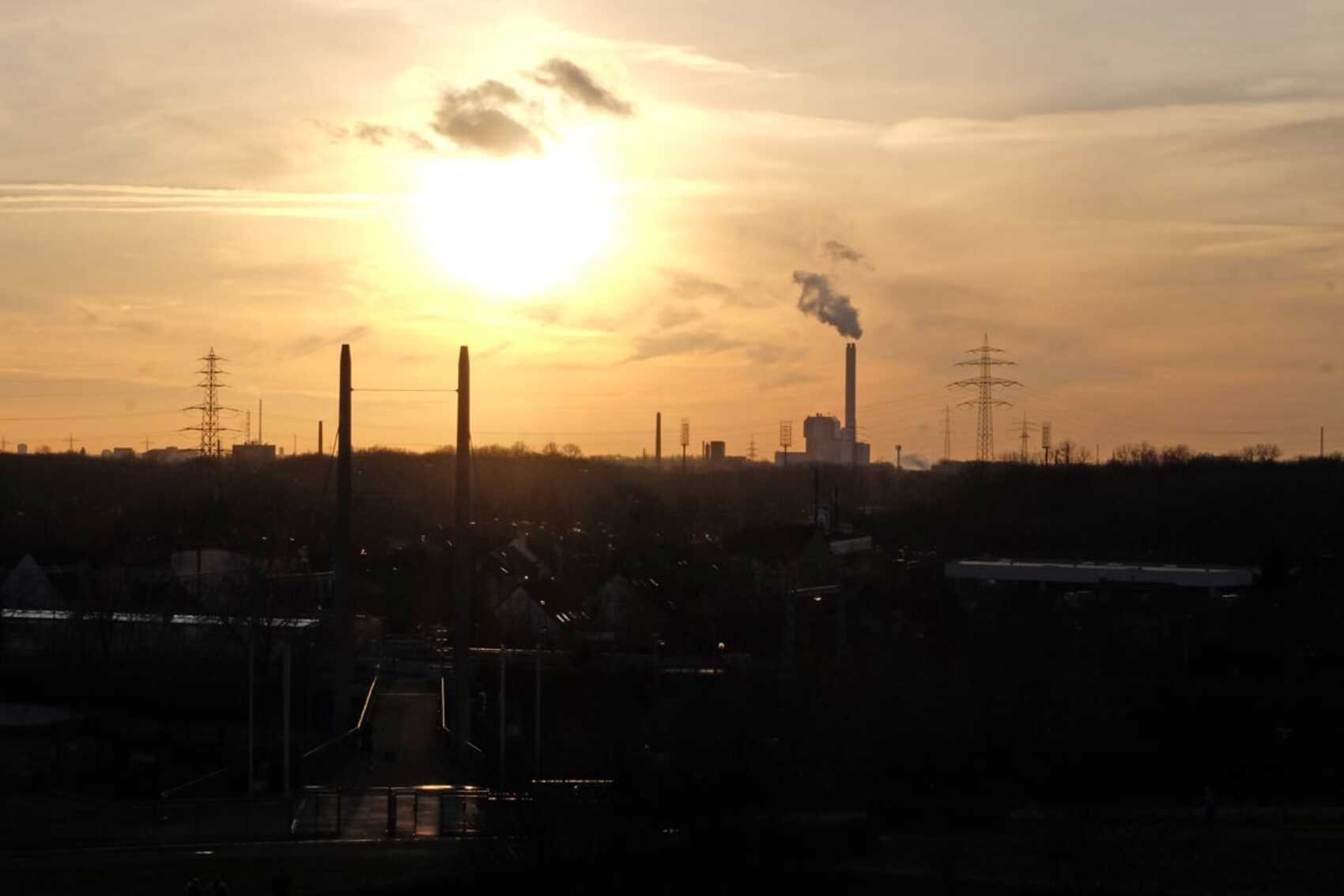 Sonnenuntergang über Oberhausen