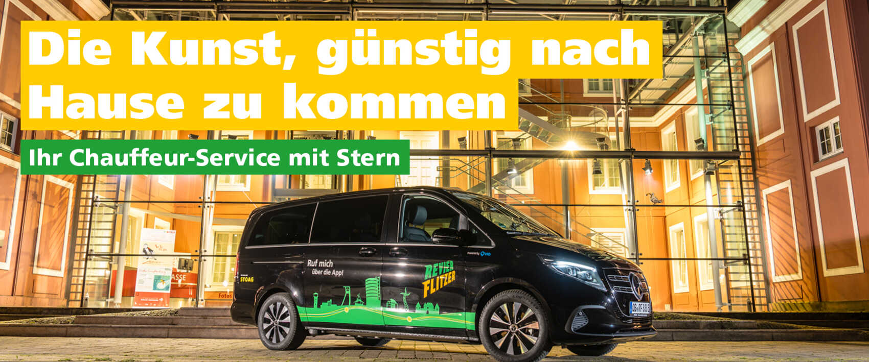 Unser neuer Revierflitzer Der neue Mercedes Revierflitzer vor der Ludwiggalerie