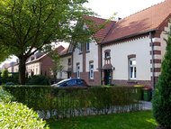 View of houses in a settlement on Stemmersberg in Oberhausen