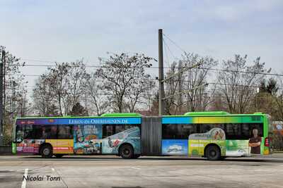 Transportation advertising life in Oberhausen