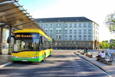 Our electric buses on the go