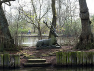 Skulptur Sterkrader Hirsch im Volkspark Sterkrade